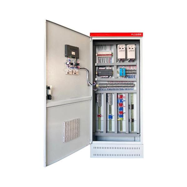 Distribution box with control panel