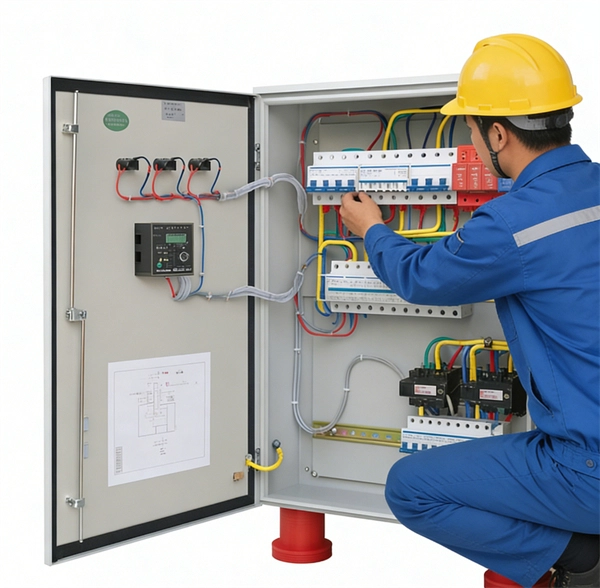 How to fix a fiber optic cable laying frame