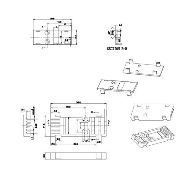 Distribution cabinet connecting busbar