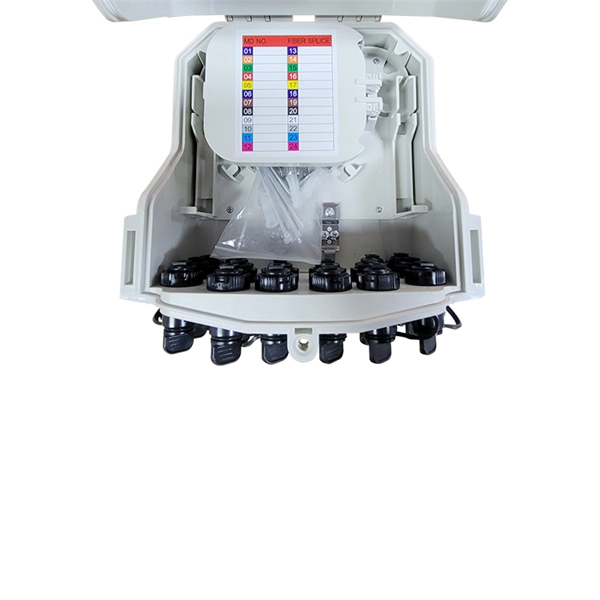 Pre-embed fiber optic cable to the fiber distribution box