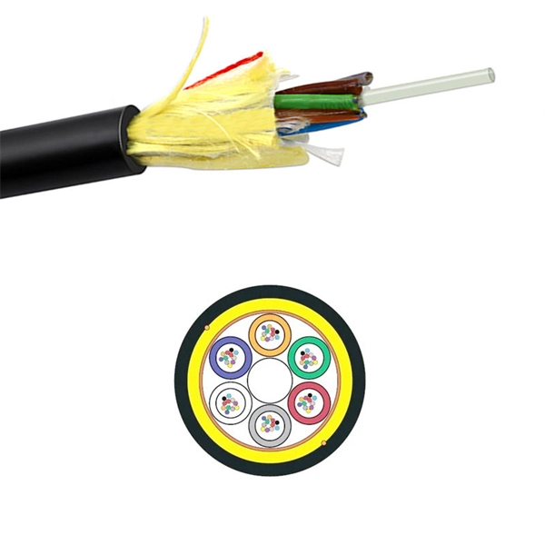 How many meters of fiber optic cable should be reserved for low-voltage cable laying
